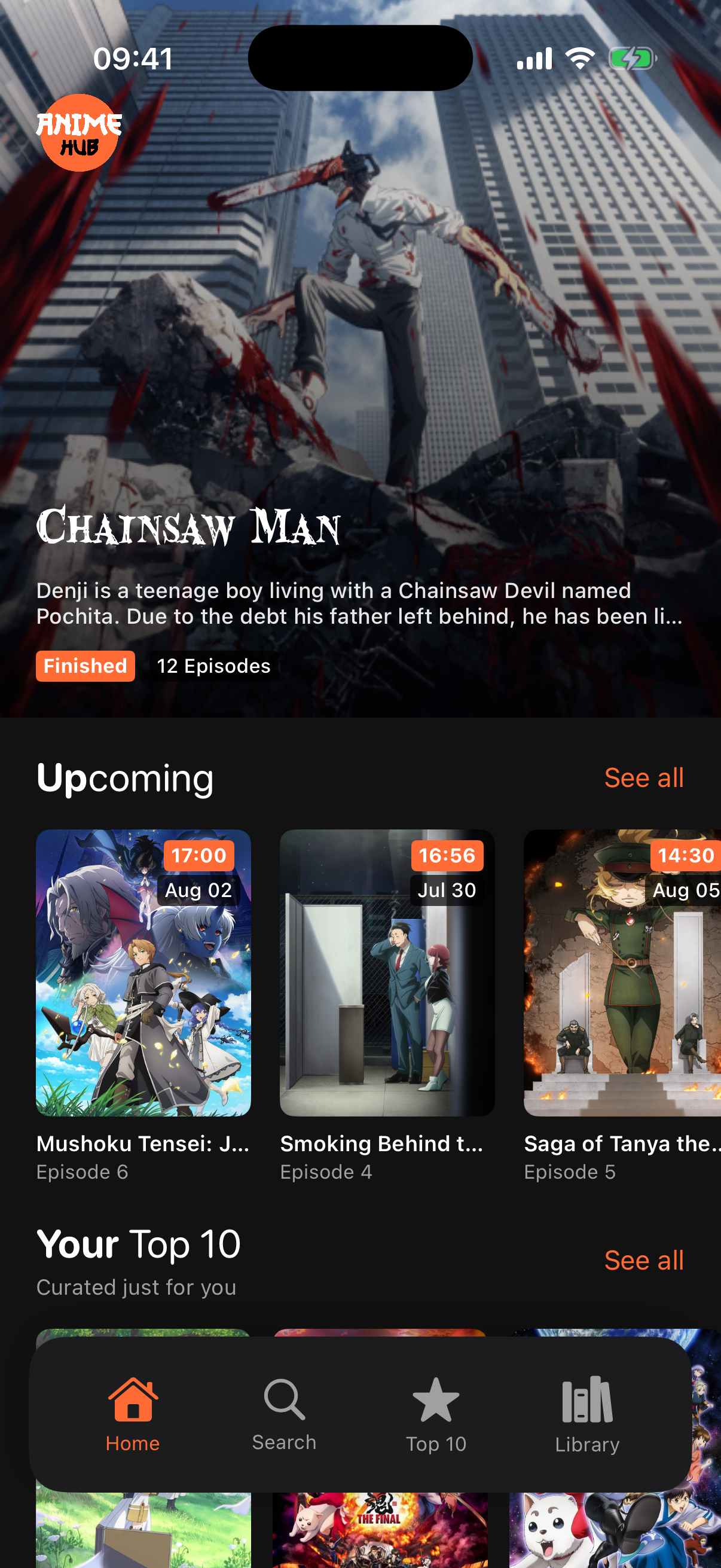 HiAnime dashboard